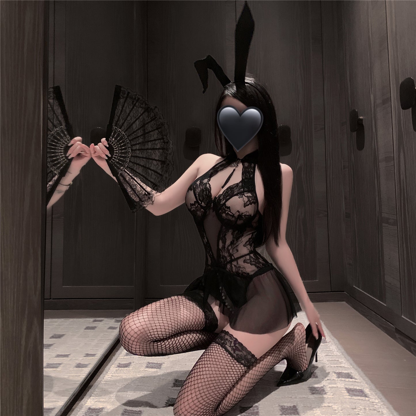 Sexy Bunny Lace Underwire Bodysuit Set [dME1324]