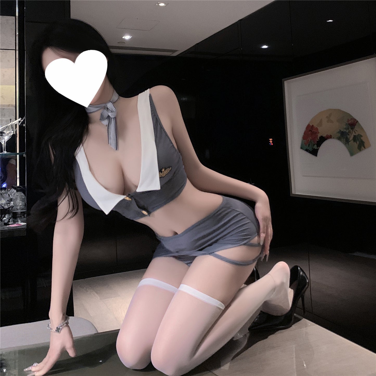 Pure-Desire Flight Attendant Cosplay Set [dME1418]