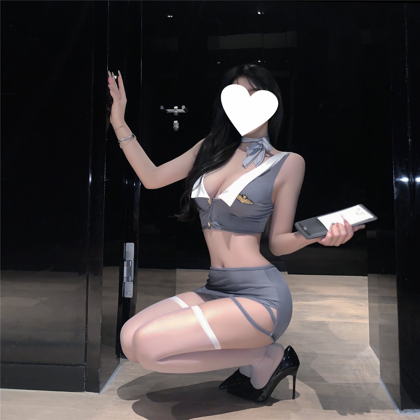 Pure-Desire Flight Attendant Cosplay Set [dME1418]