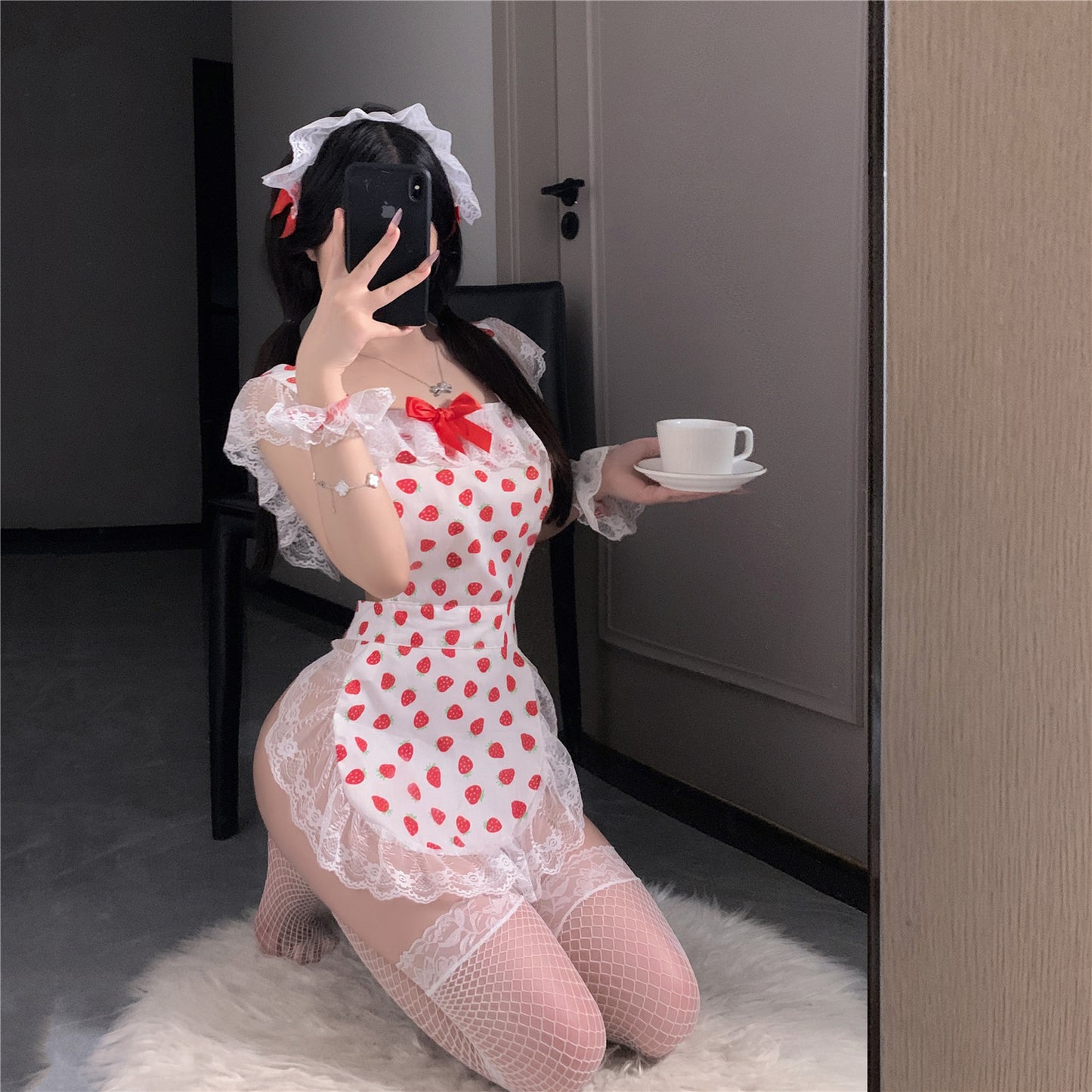Sweet Strawberry Maid Cosplay Set [dME1425]